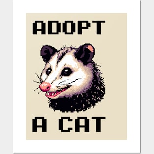 Adopt A Cat Pixel Posters and Art
